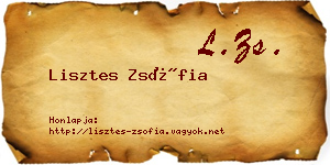 Lisztes Zsófia névjegykártya